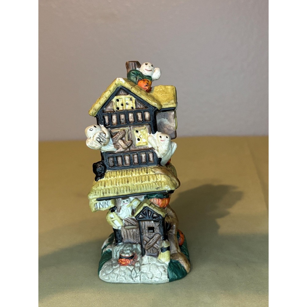 Vintage Haunted Haven Porcelain Haunted House, 1995